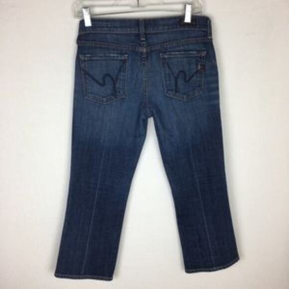 Citizens of Humanity Blue Denim  Kelly Stretch Low Waist Y2K  Crop 28 - Picture 4 of 10